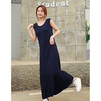 Amazon.co.jp: ワンピース ドレス キャミワンピース ネイビー